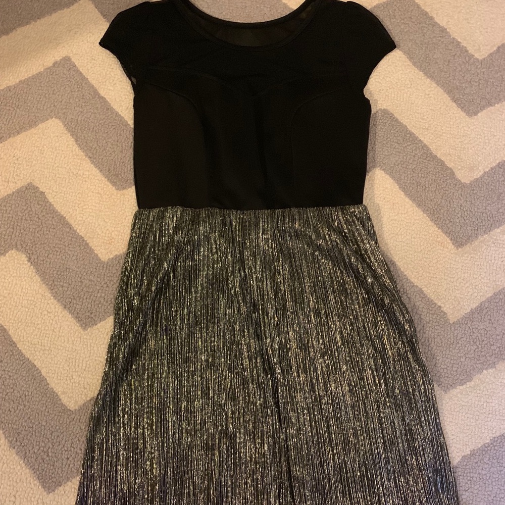 Black and silver party dress